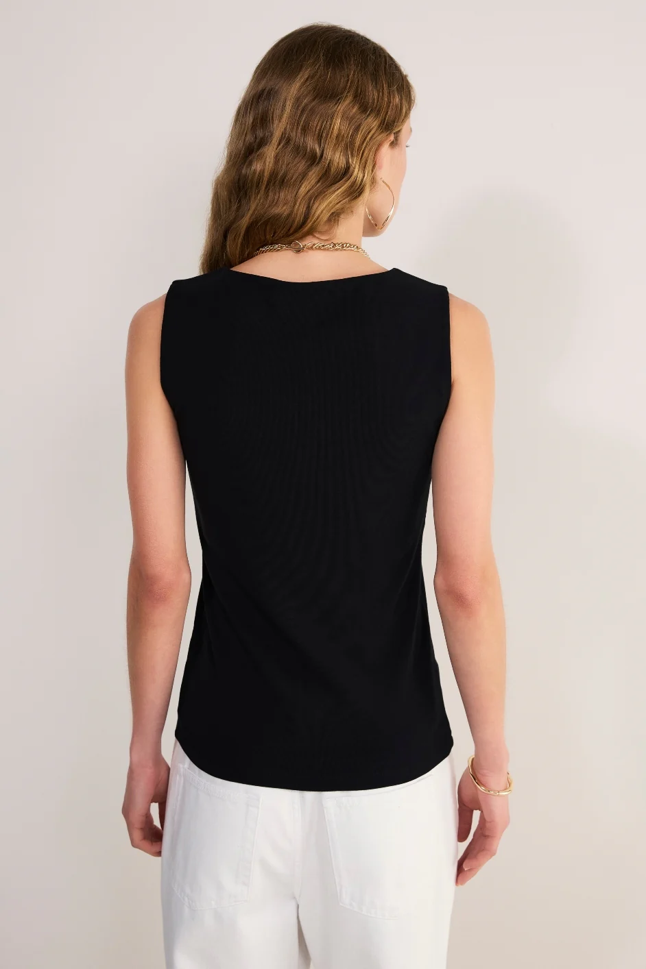 Kayla Jersey Top - Black - Image 4