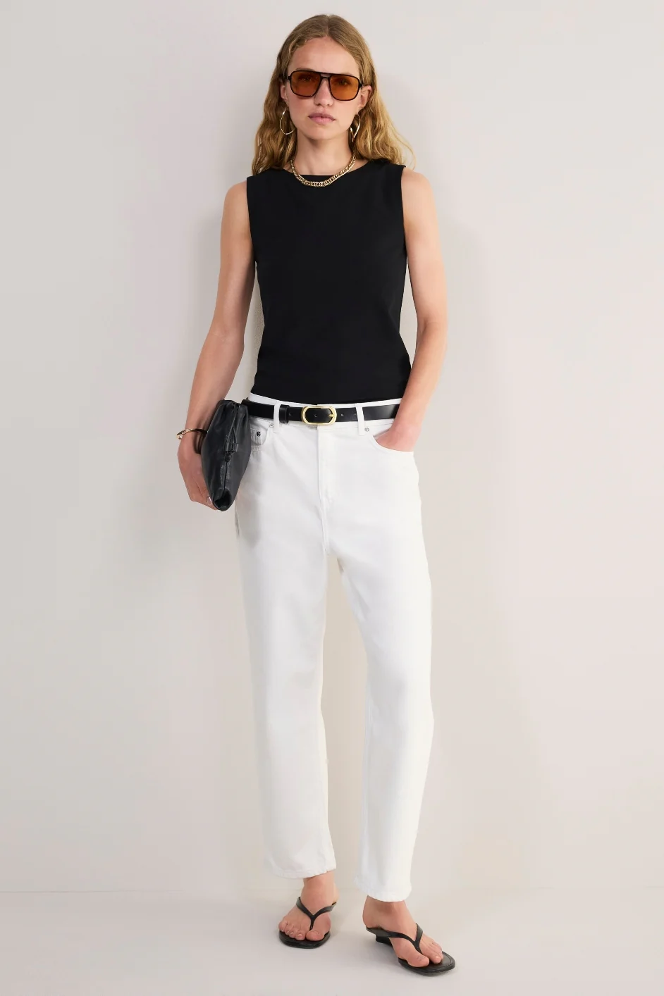 Kayla Jersey Top - Black - Image 5