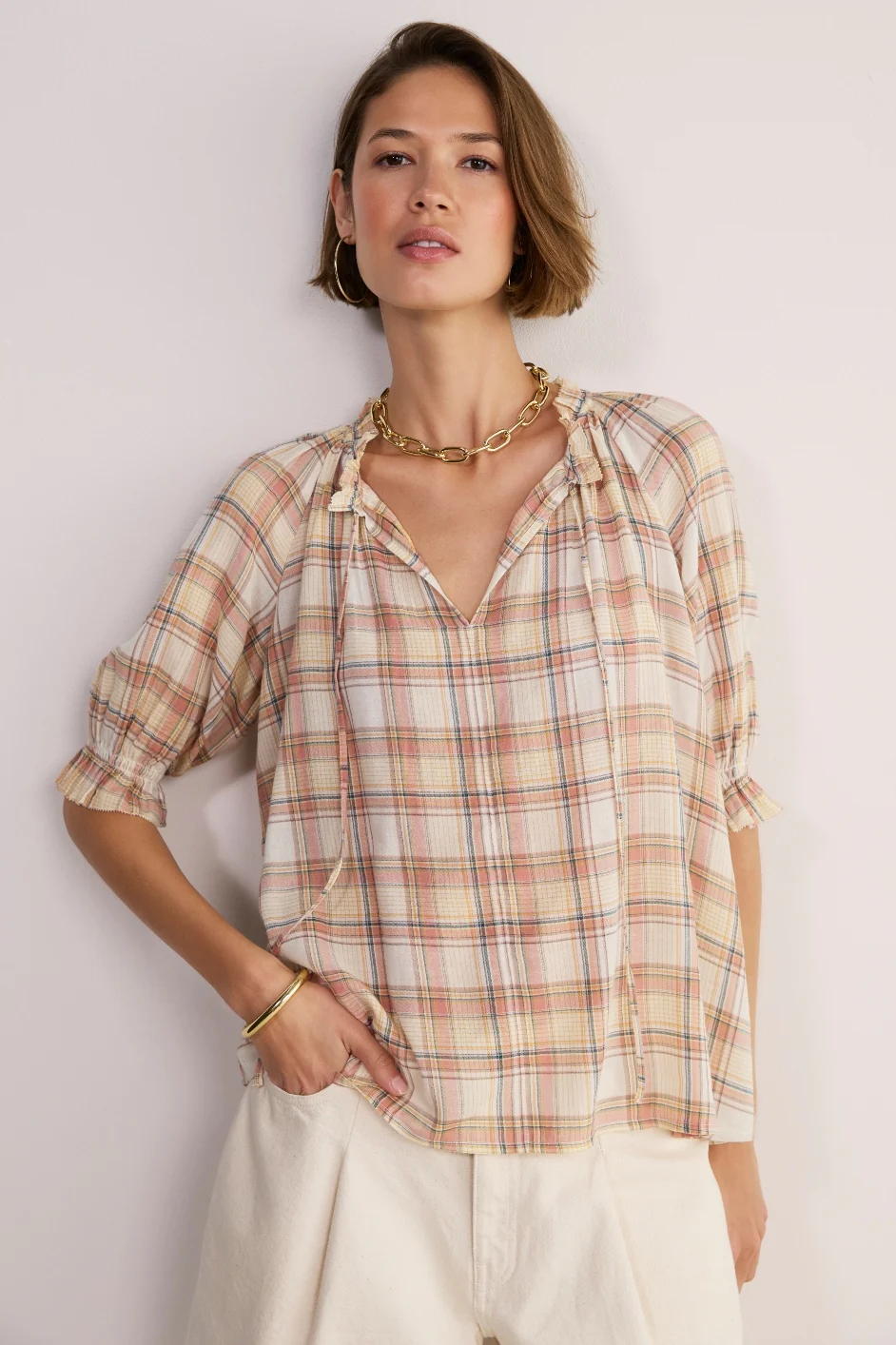Keeley Blouse - Multi Check - Image 3