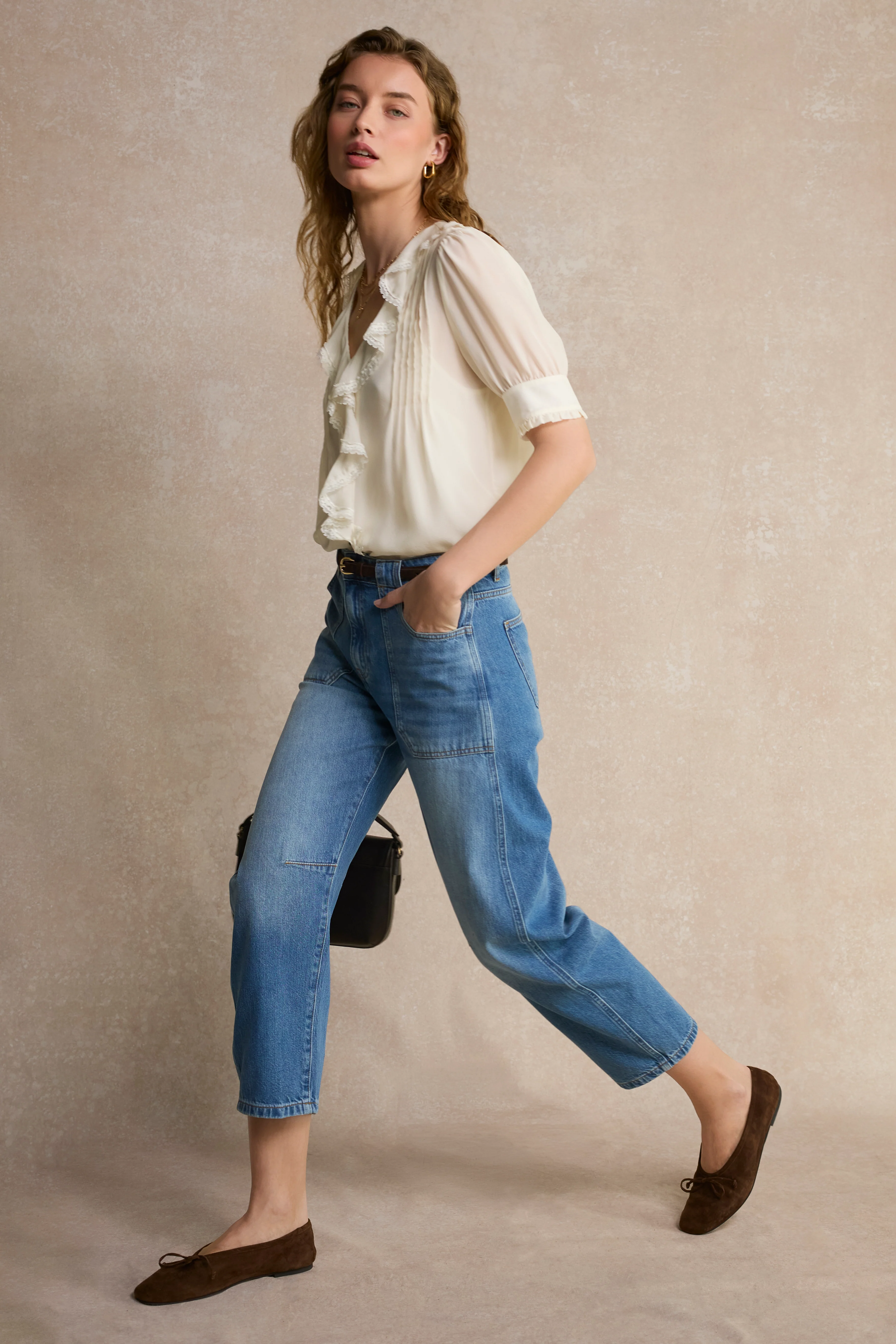 Laurent Silk Blouse - Ivory - Image 4