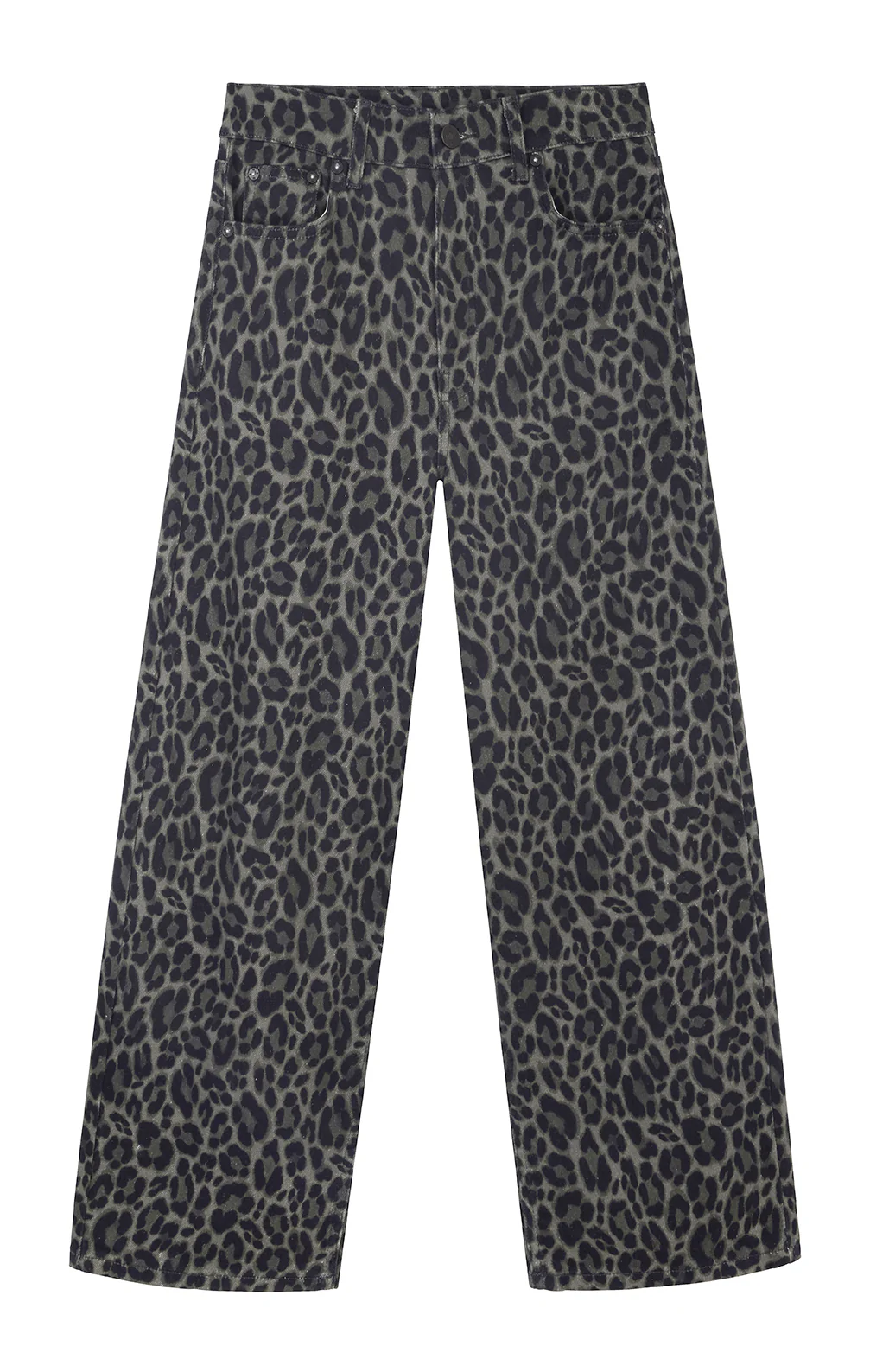 Lula Barrel Jean - Khaki Leopard - Image 5