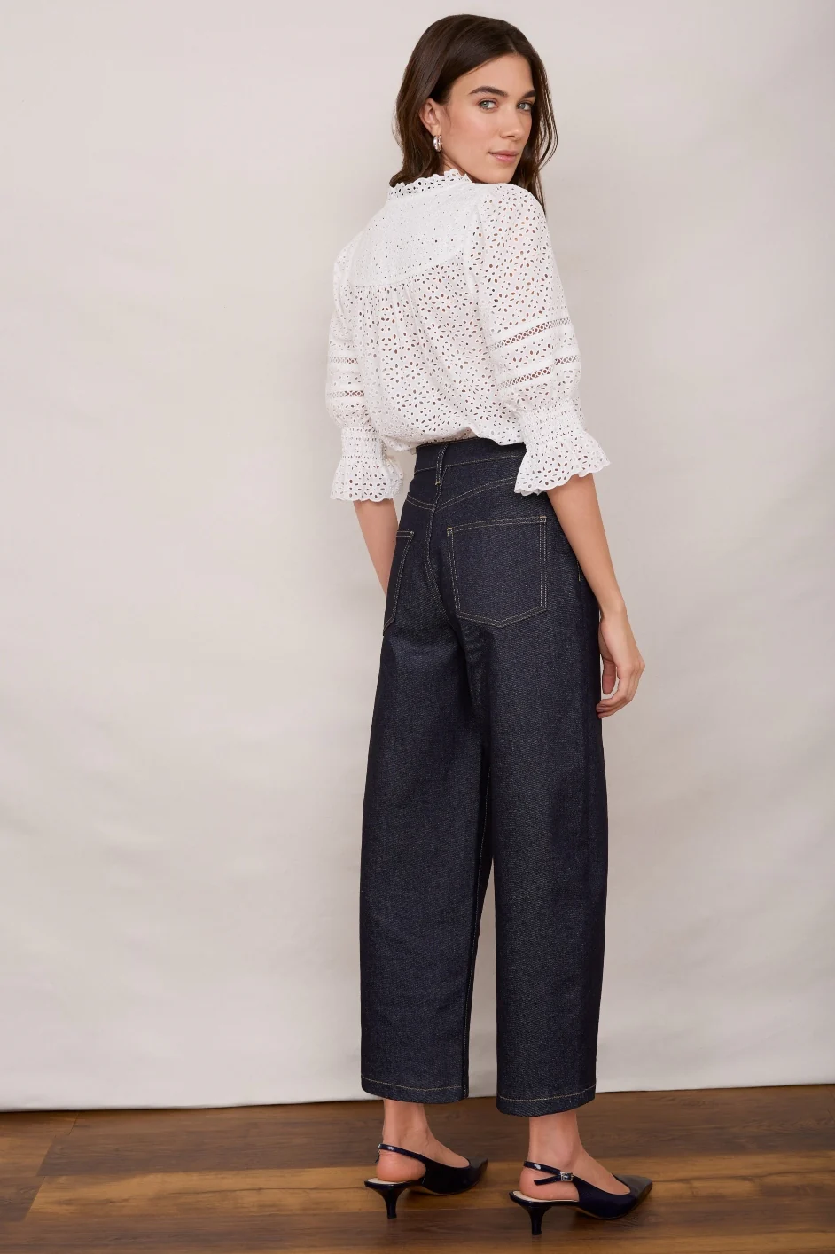 Lula Barrel Jean - Raw Denim - Image 3