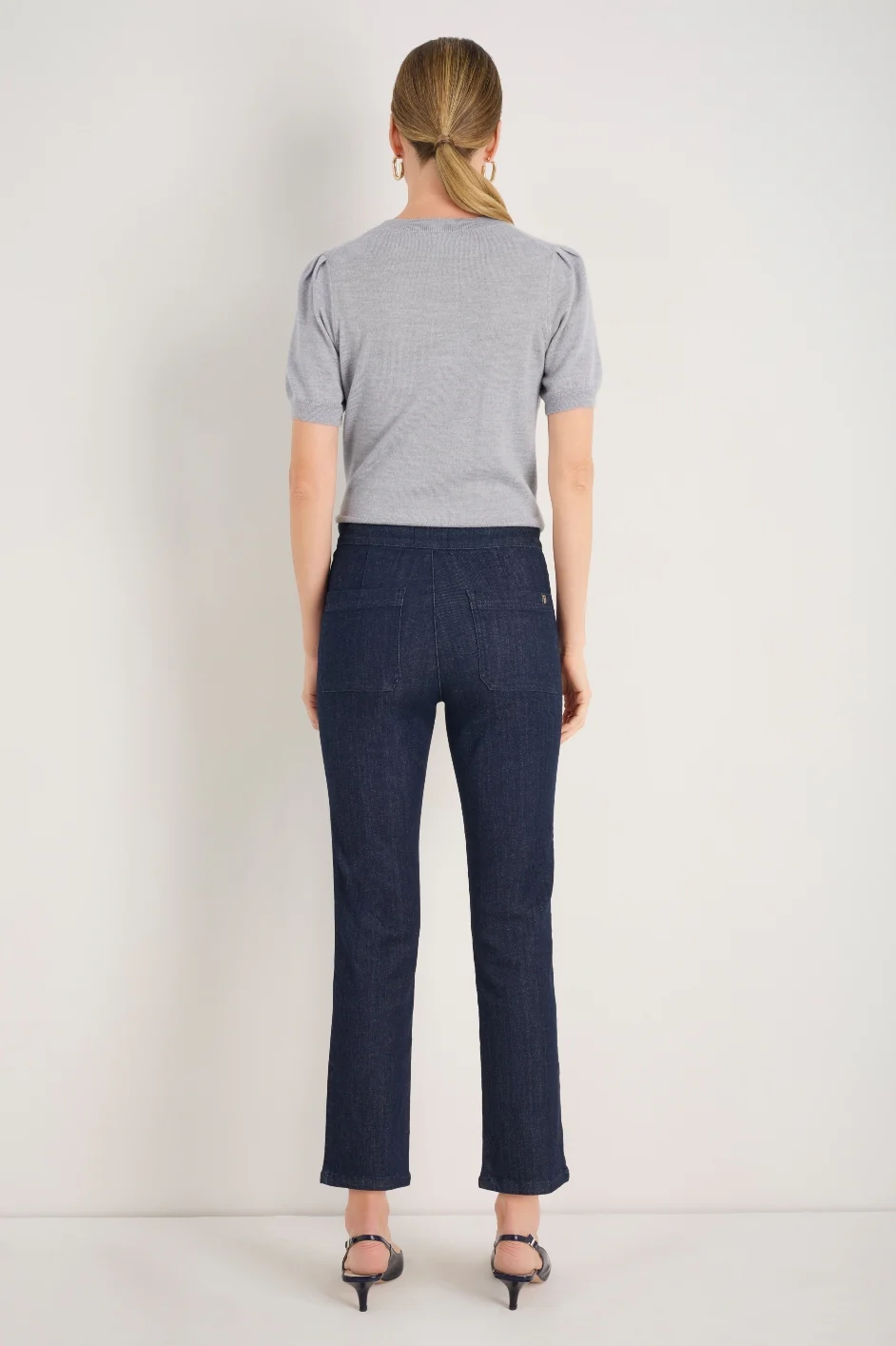 Lyra Slim Leg Stretch Jean - Indigo - Image 3