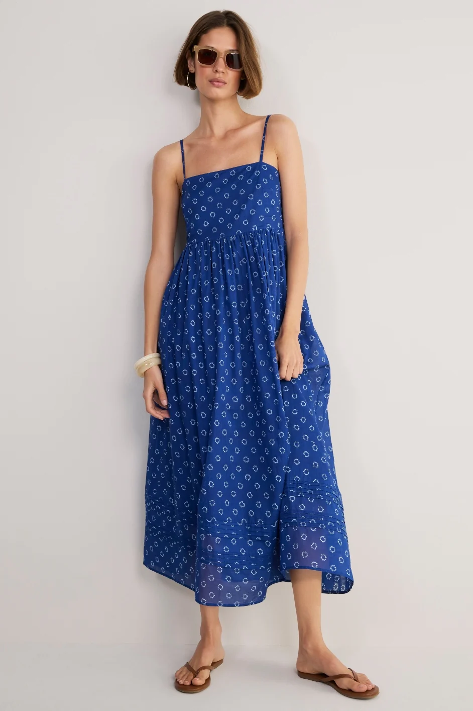 Maddison Dress - Soft Cobalt Shibori - Image 4