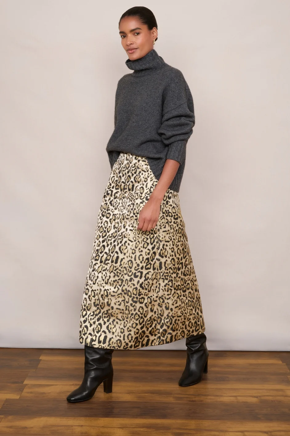 Madeline Skirt - Leopard - Image 2