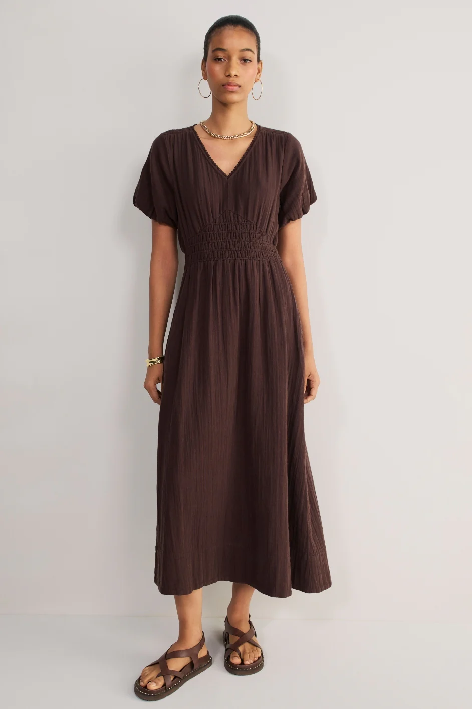Maeva Dress - Cocoa - Image 4