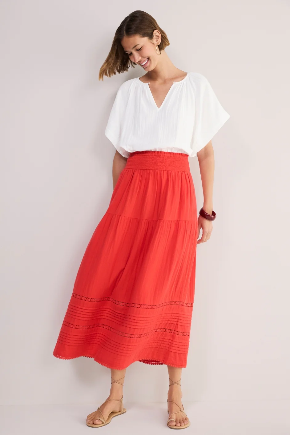 Margot Skirt - Coral - Image 3