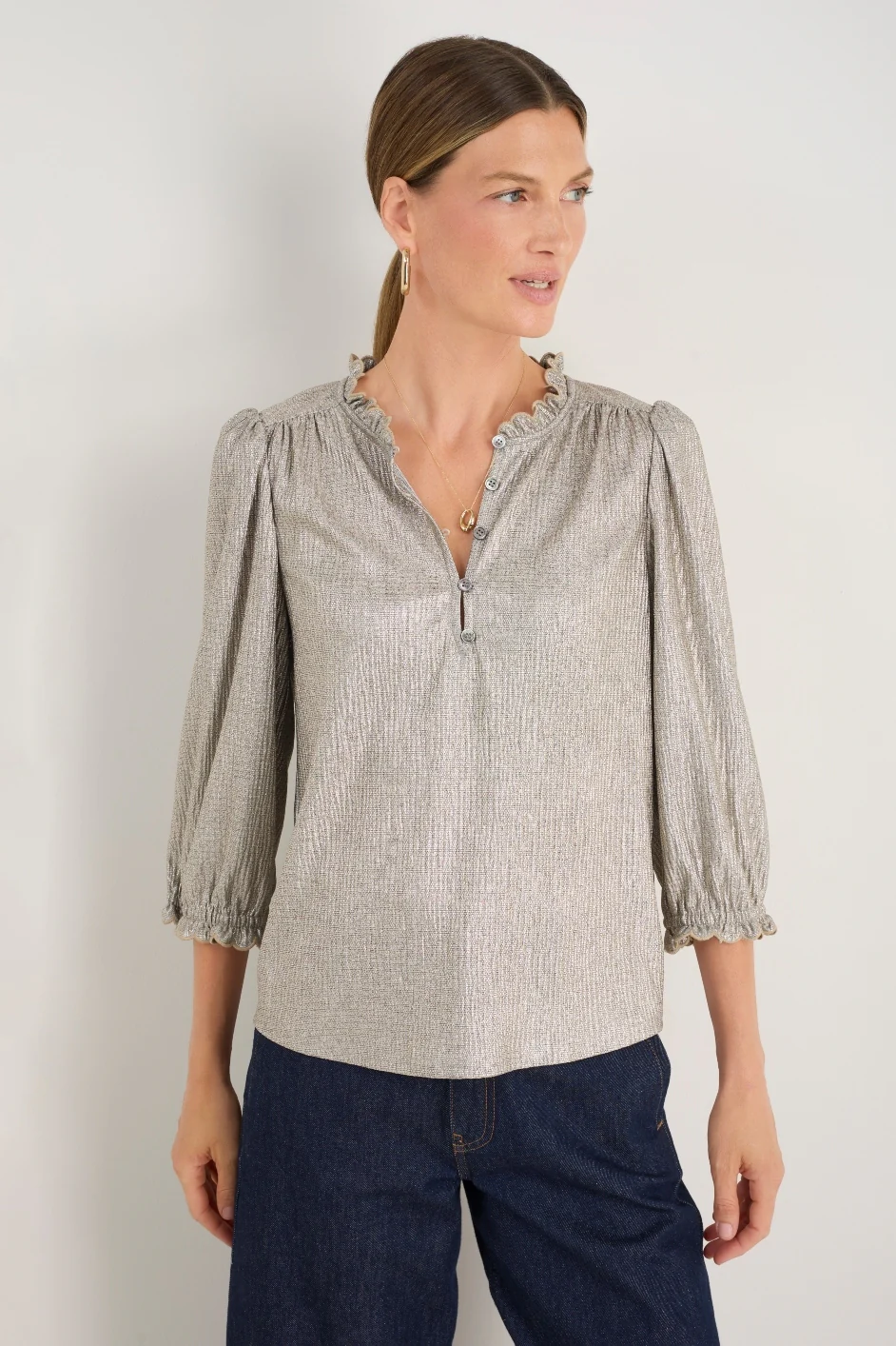 Mariam Top - Champagne Metallic - Image 4
