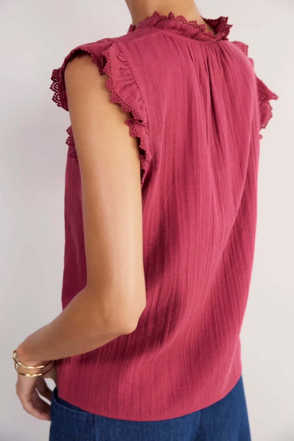 Marlow Top - Sangria Red - Image 4