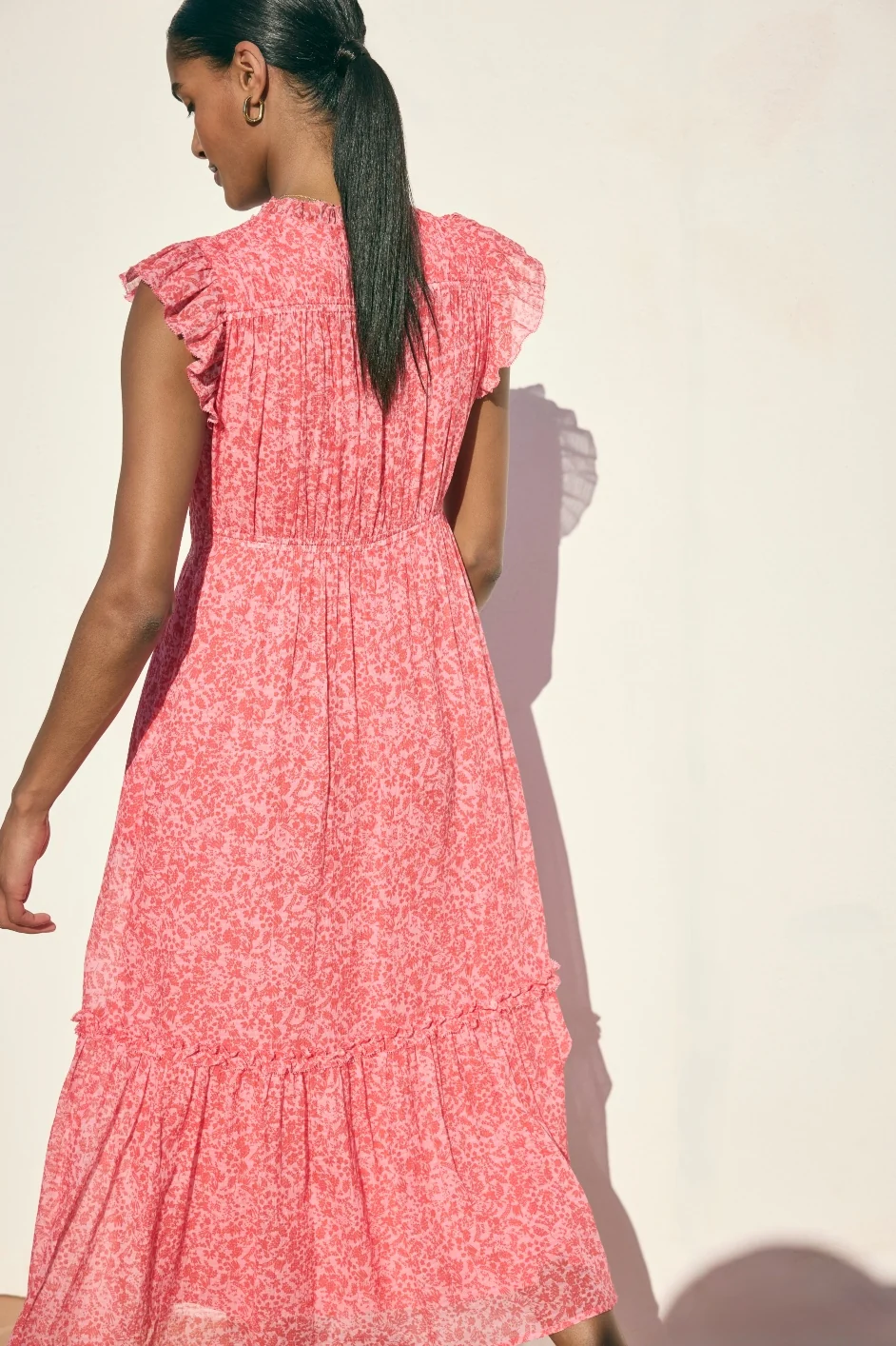 Miah Dress - Summer Pink Mono Floral - Image 2