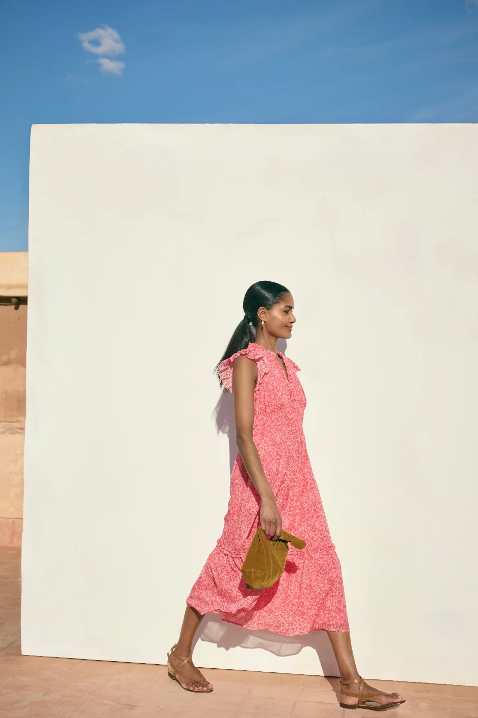 Miah Dress - Summer Pink Mono Floral - Image 4