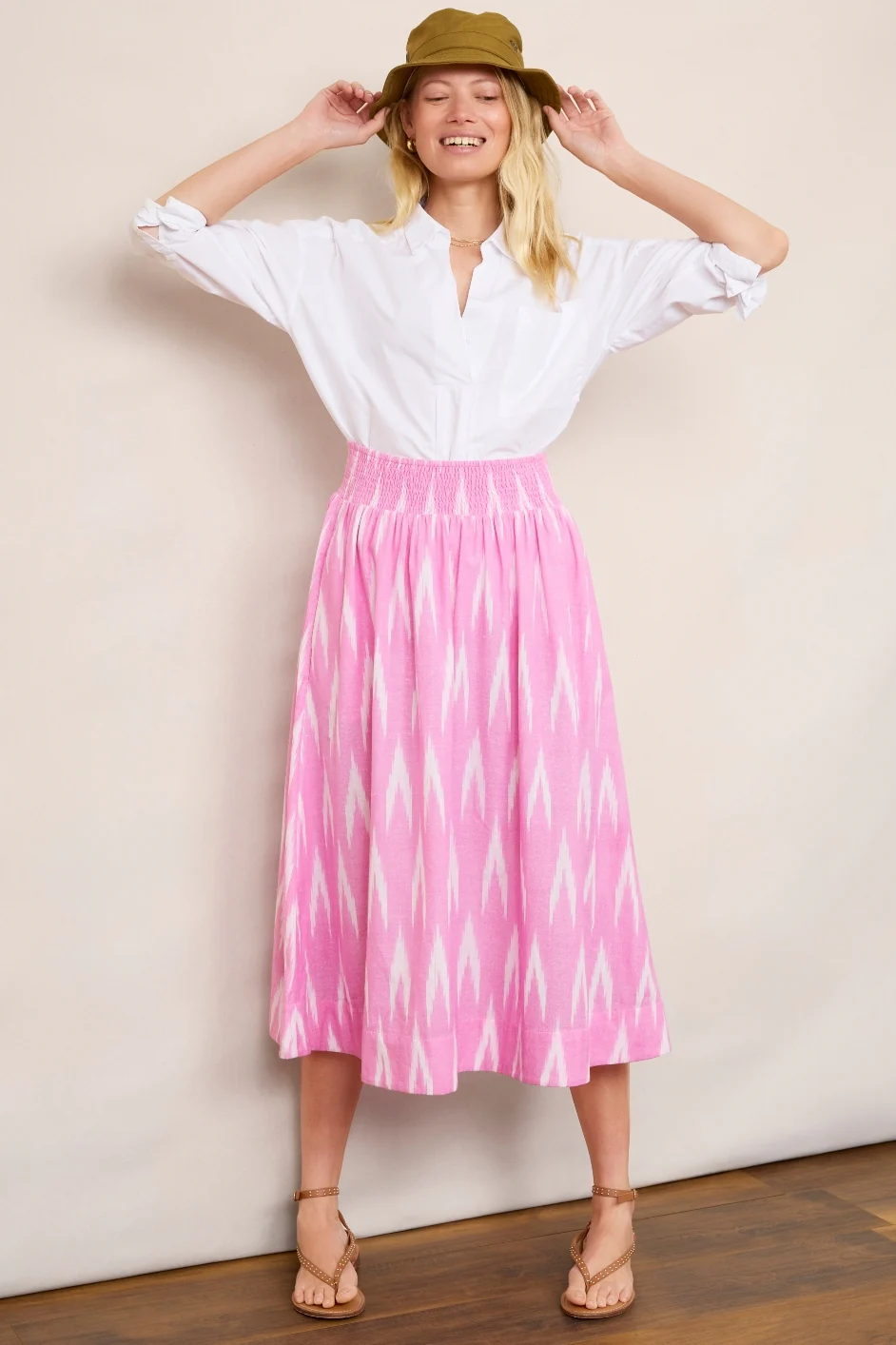 Ophelie Skirt - Pink Ikat - Image 2