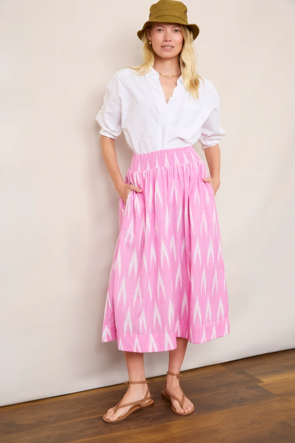 Ophelie Skirt - Pink Ikat - Image 5