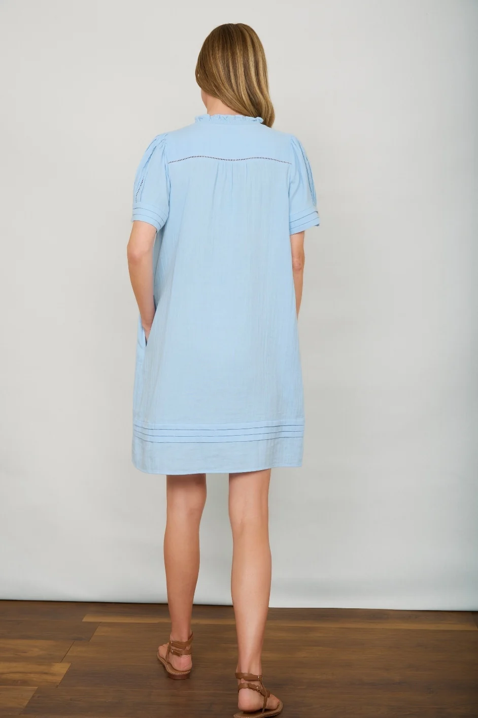 Otti Short Dress - Sky Blue - Image 5
