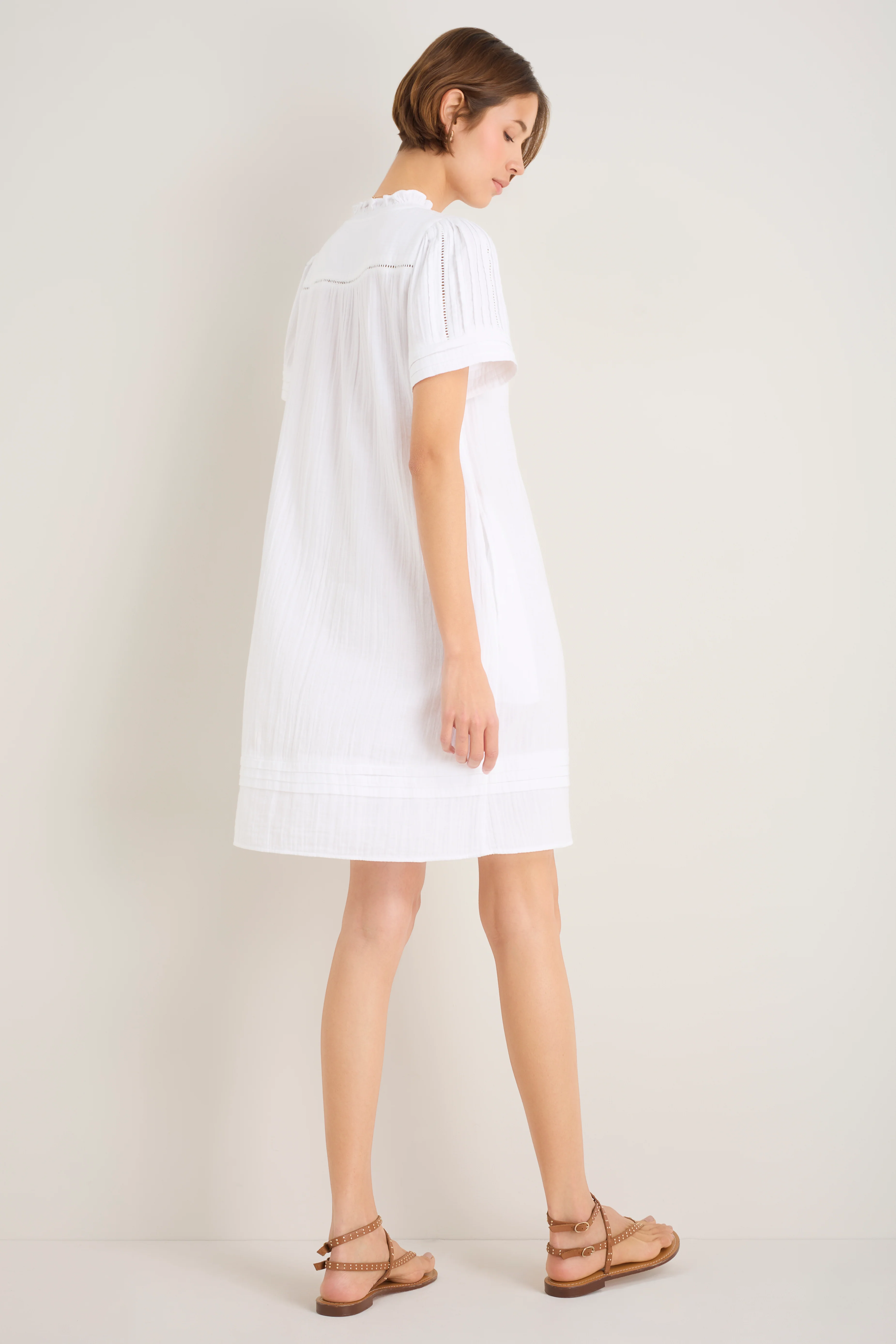 Otti Short Dress - White - Image 3