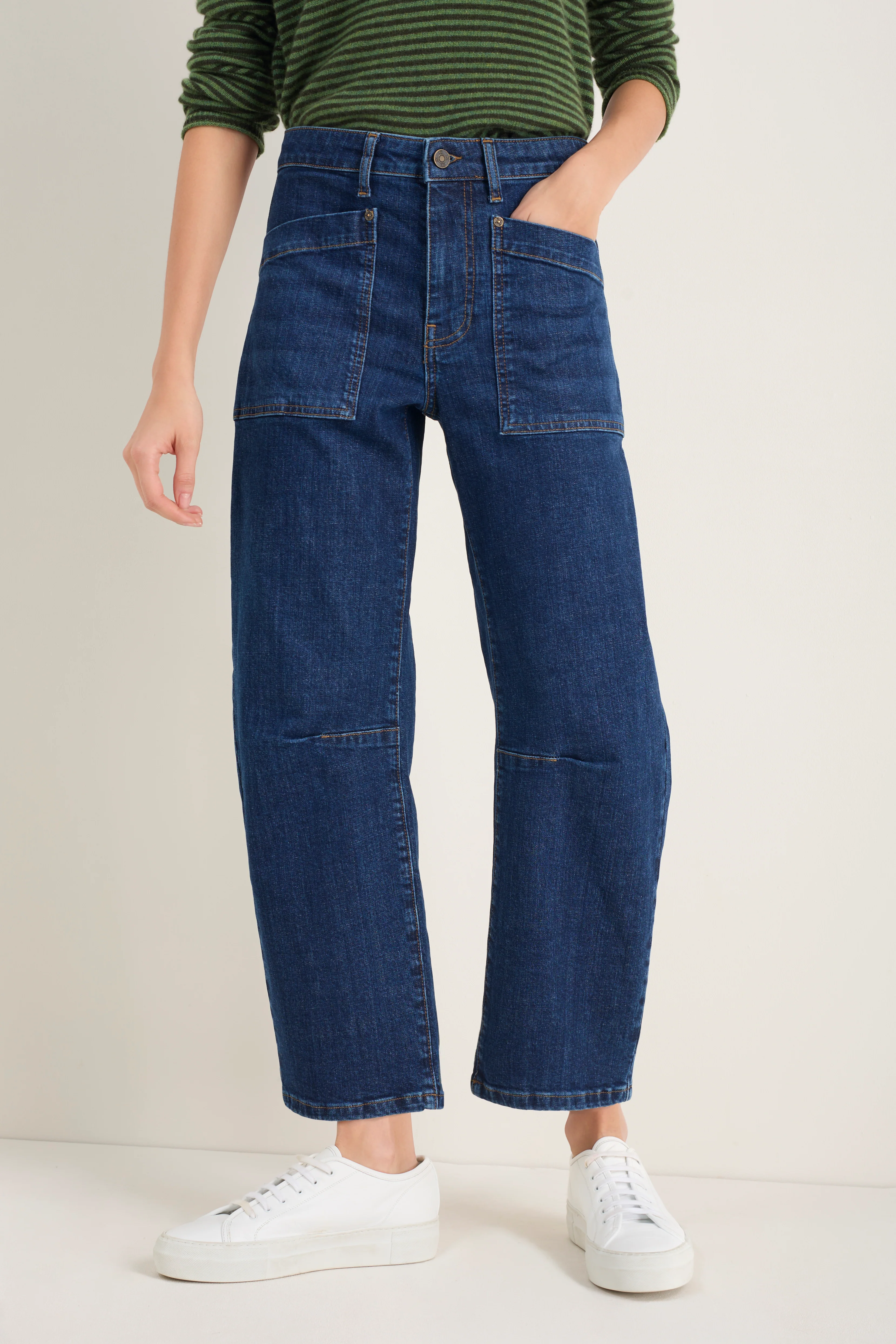 Paloma Horseshoe Jean - Mid Wash - Image 2