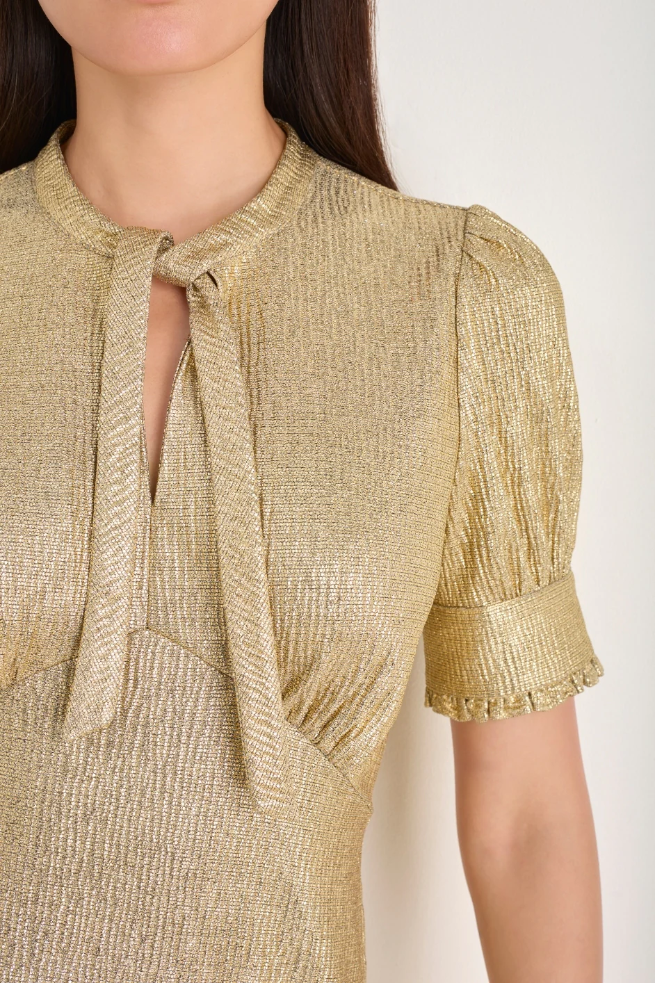 Paulina Dress - Gold Metallic - Image 2