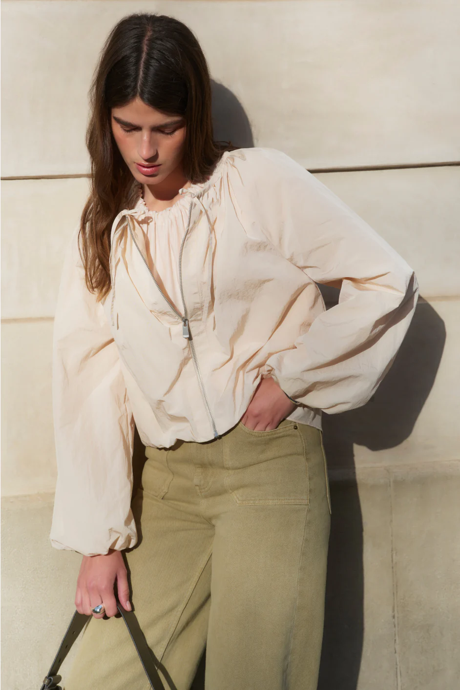 Penelope Puffball Jacket - Dusky Pink - Image 8