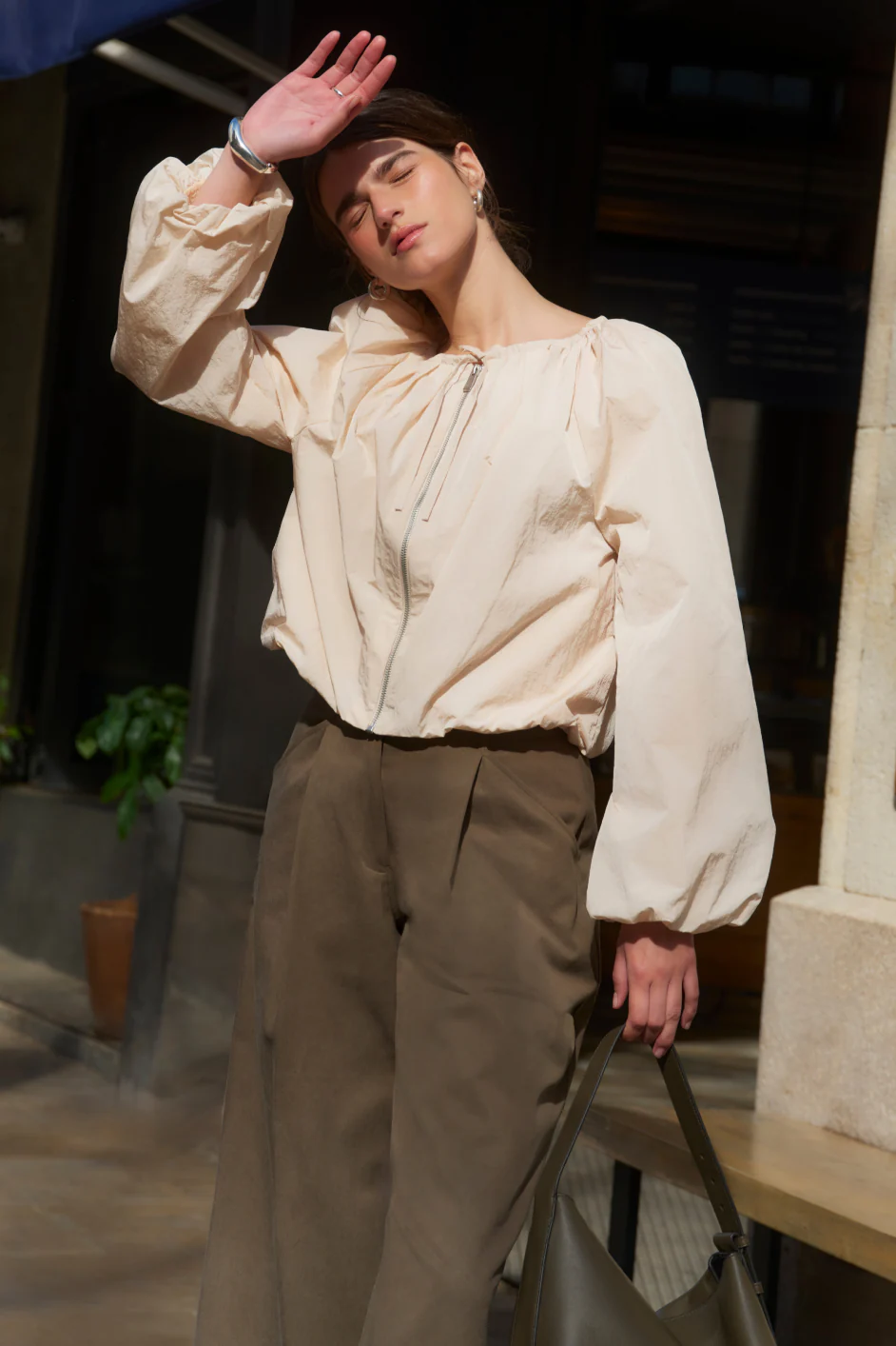 Penelope Puffball Jacket - Dusky Pink - Image 9