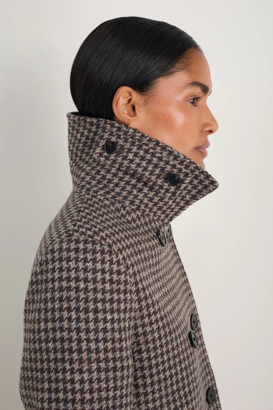 Philippa Pea Coat - Dogtooth - Image 2