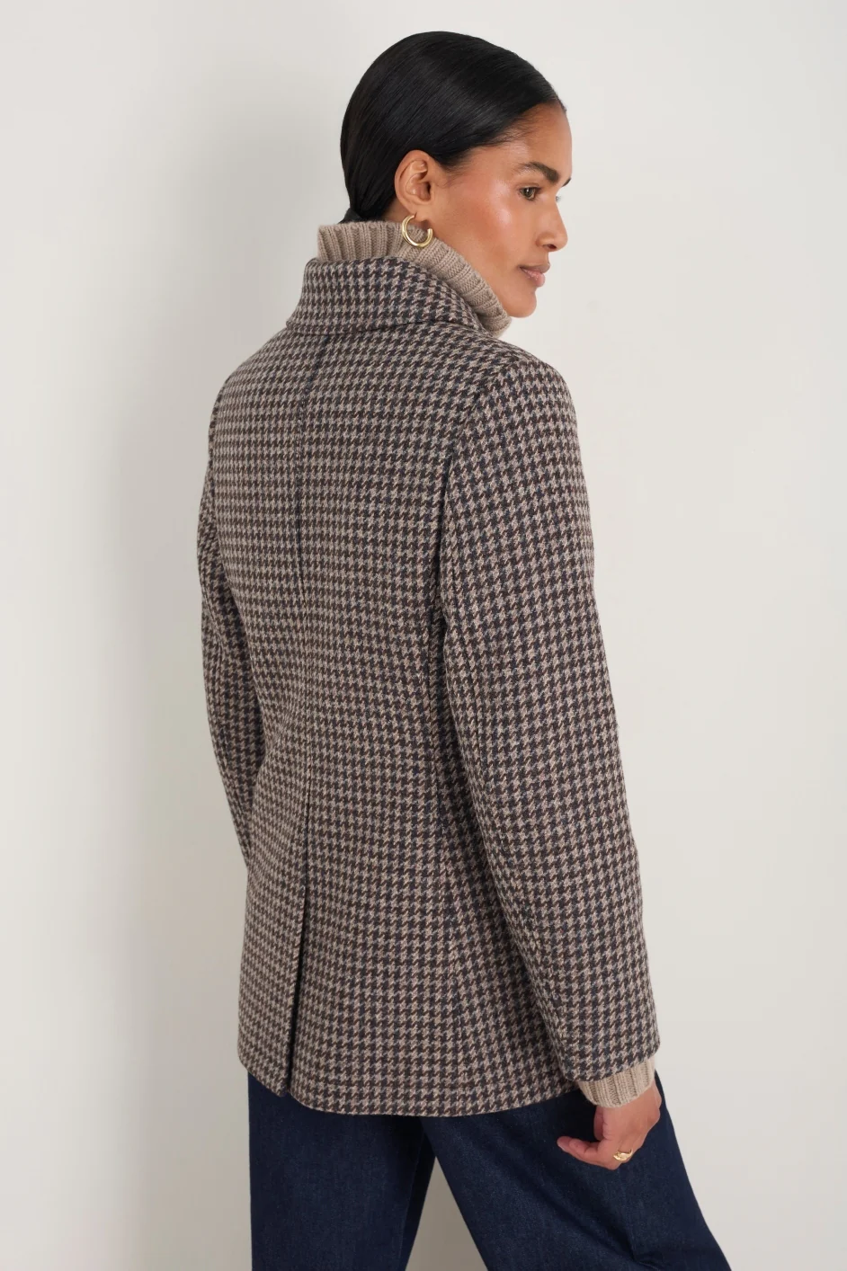 Philippa Pea Coat - Dogtooth - Image 5