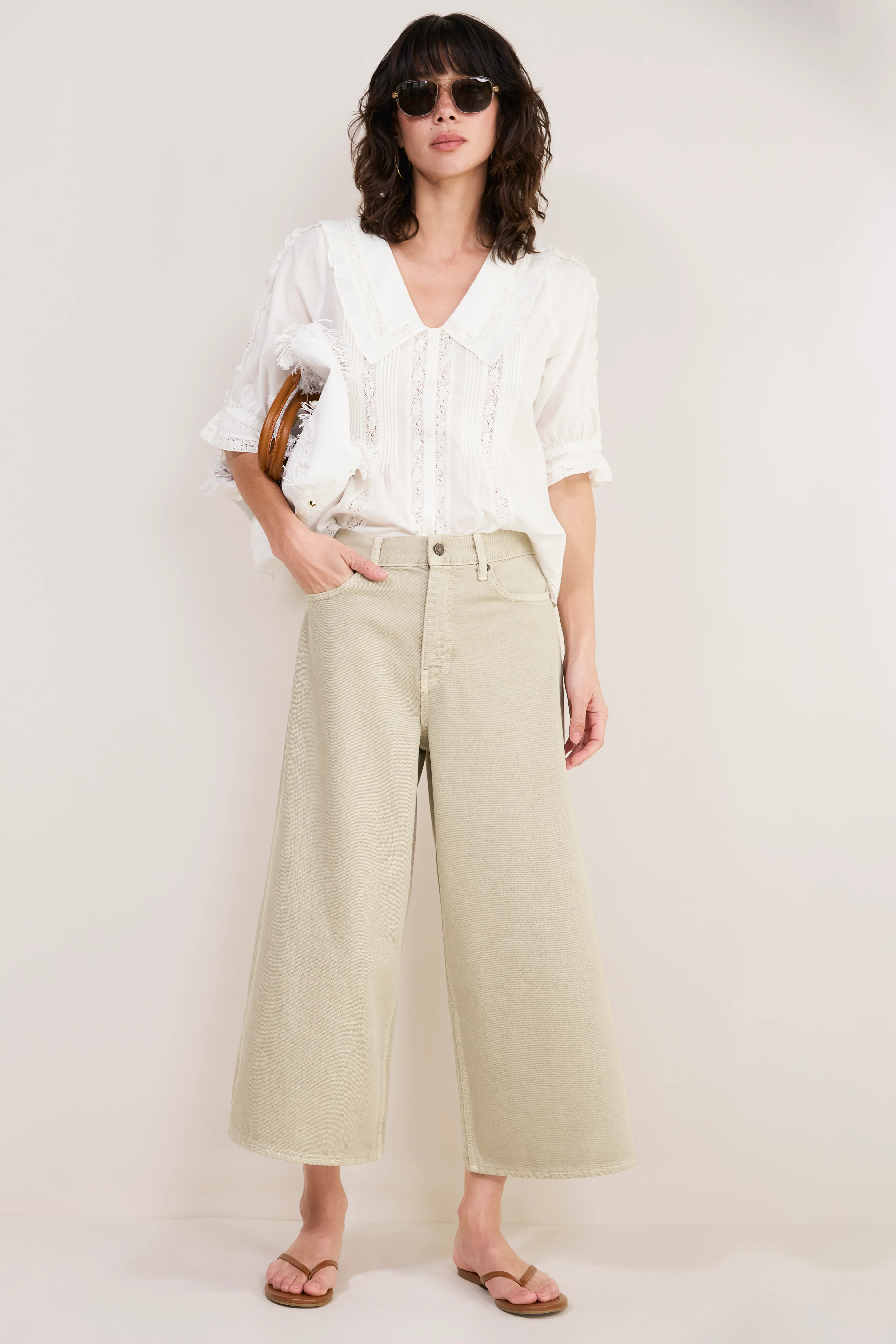 Sadie Culotte Jean - Soft Sage - Image 3