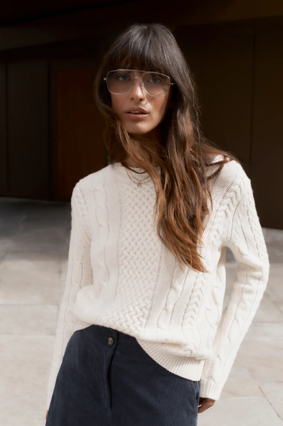 Savannah Cable Jumper - Ivory - Image 3