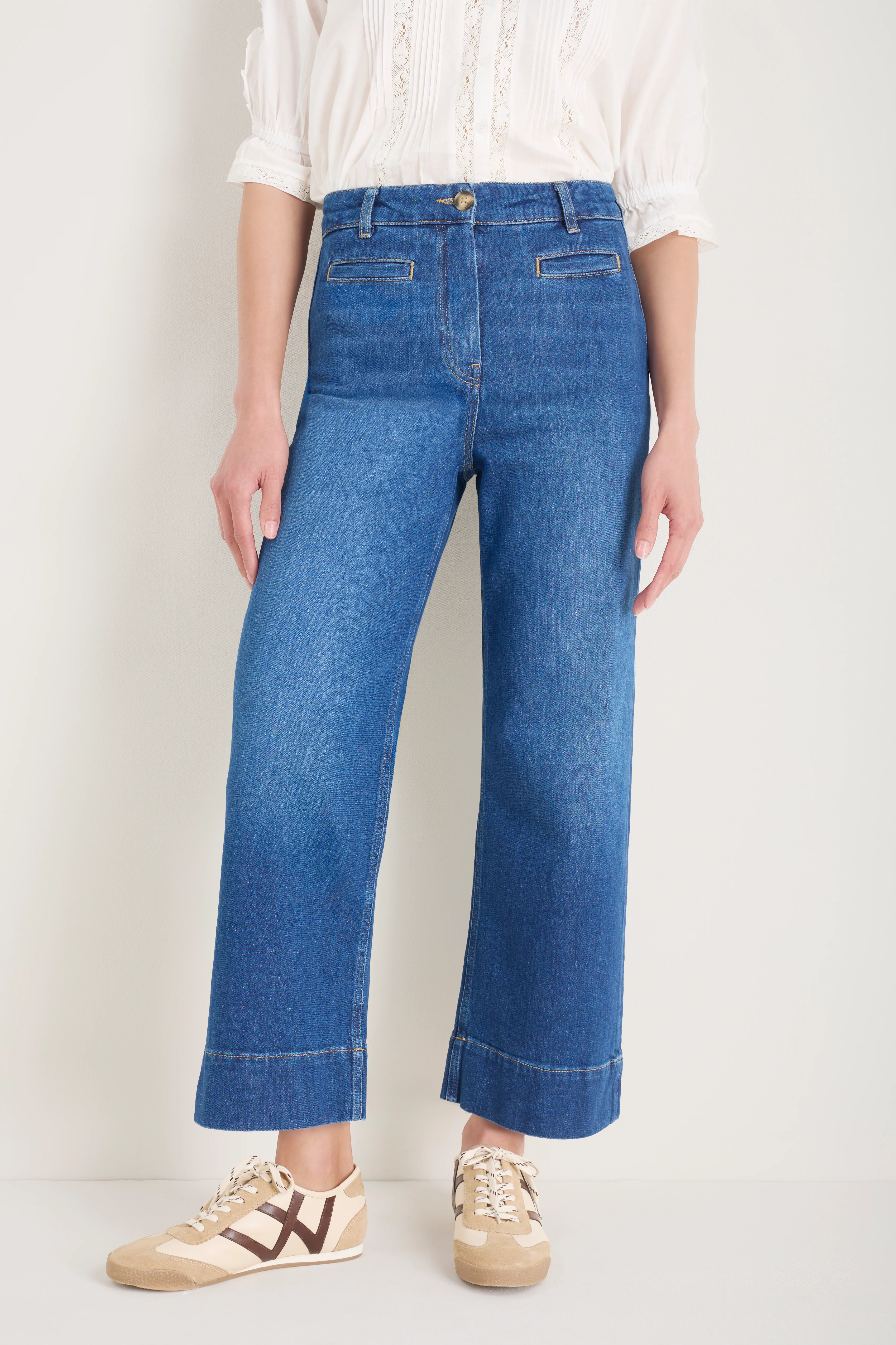 Sienna Welt Pocket Jean - Mid Wash - Image 6