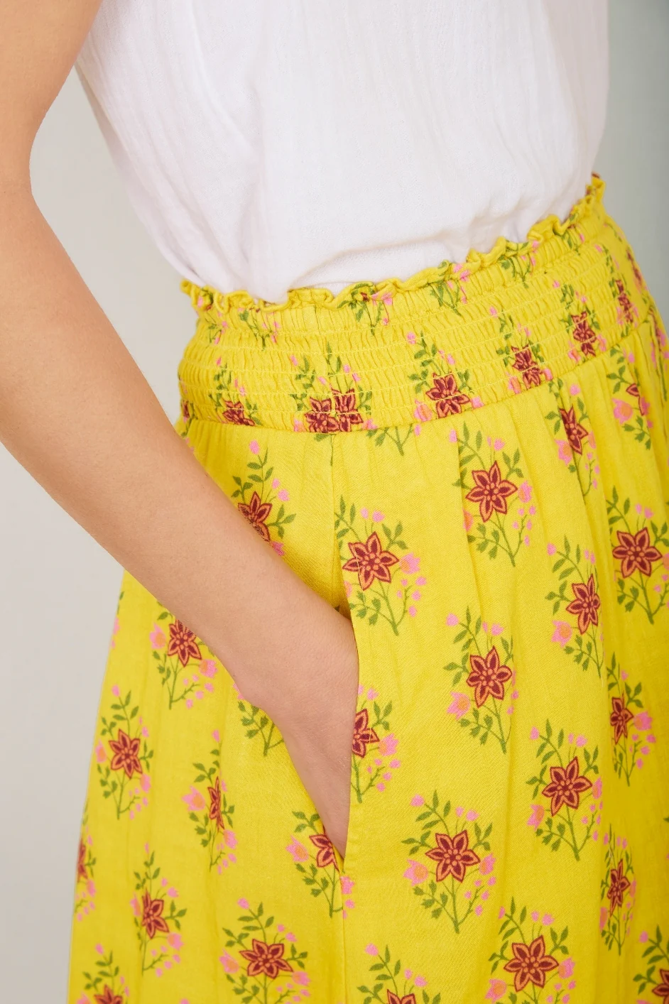 Sophia Skirt - Ochre Woodblock - Image 4