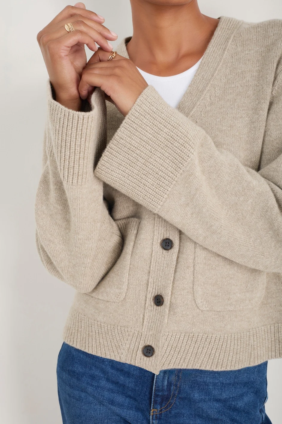 Suri Cardigan - Oat Melange - Image 4