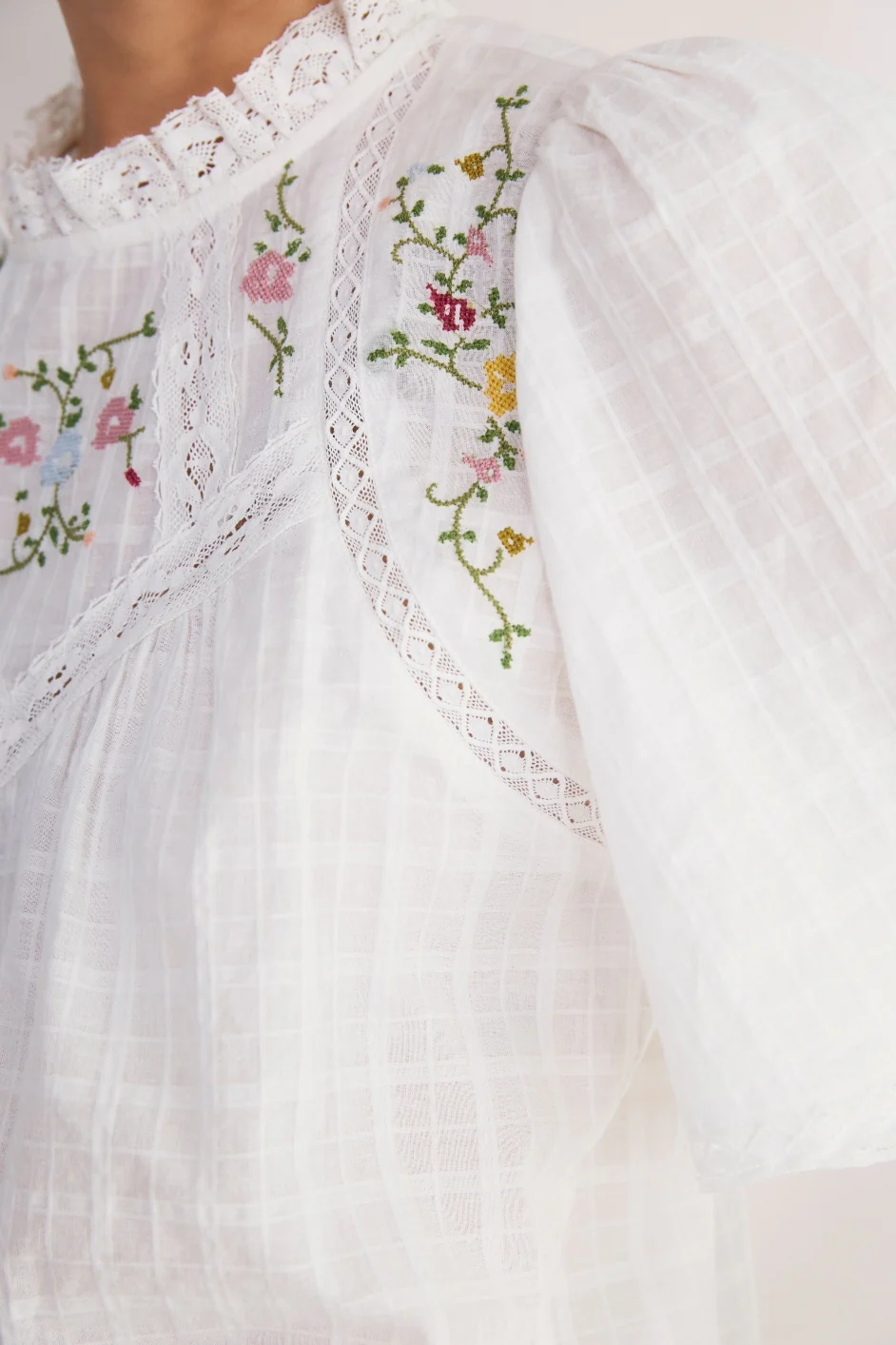 Sylvie Top - Ivory Embroidery - Image 4