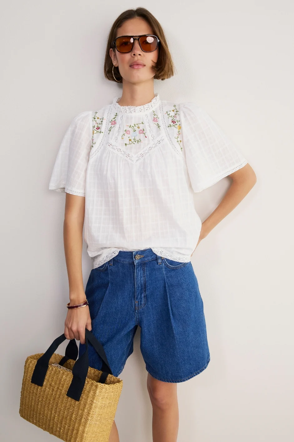 Sylvie Top - Ivory Embroidery - Image 7