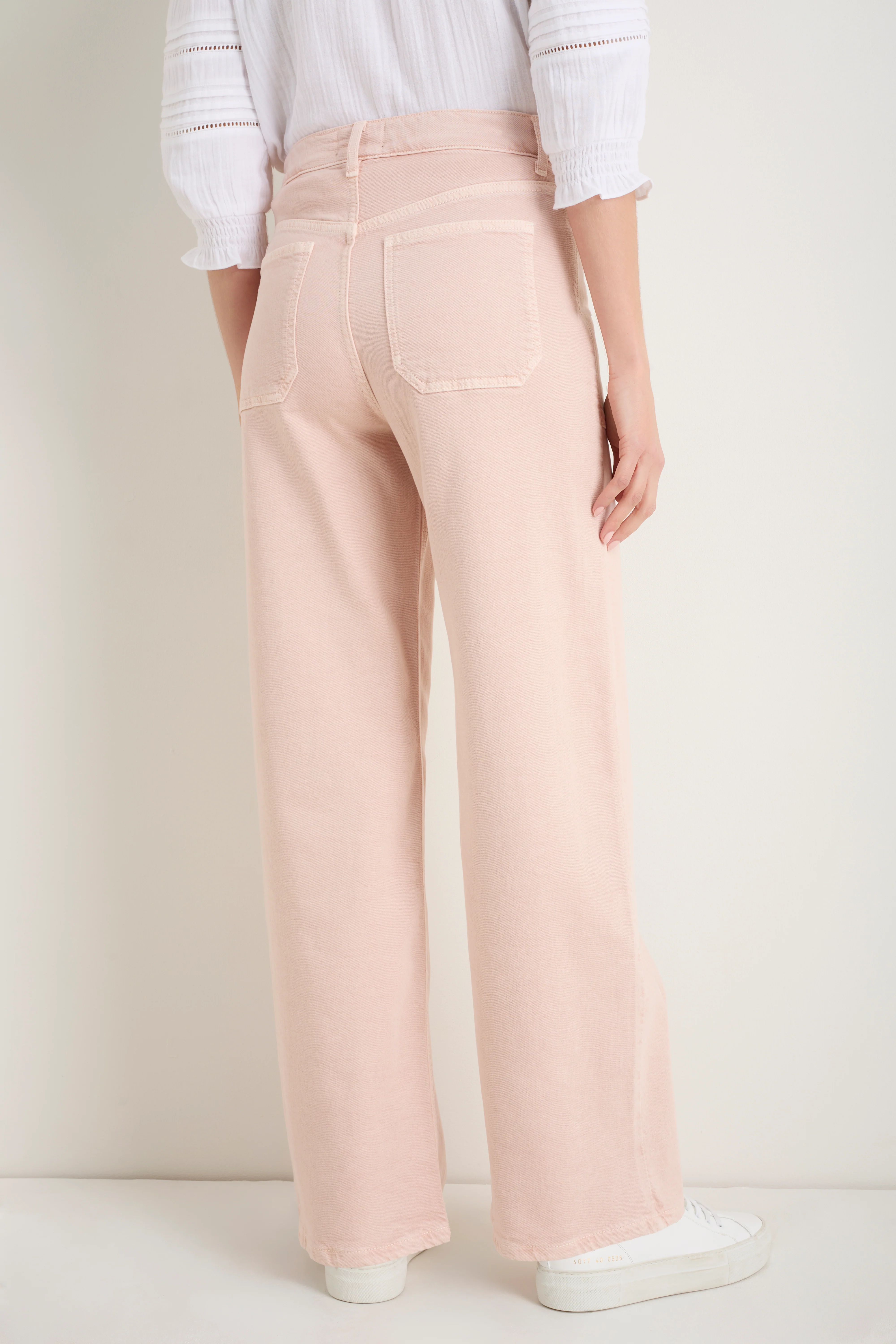 Tallulah Carpenter Tie Jean - Dusky Pink - Image 3