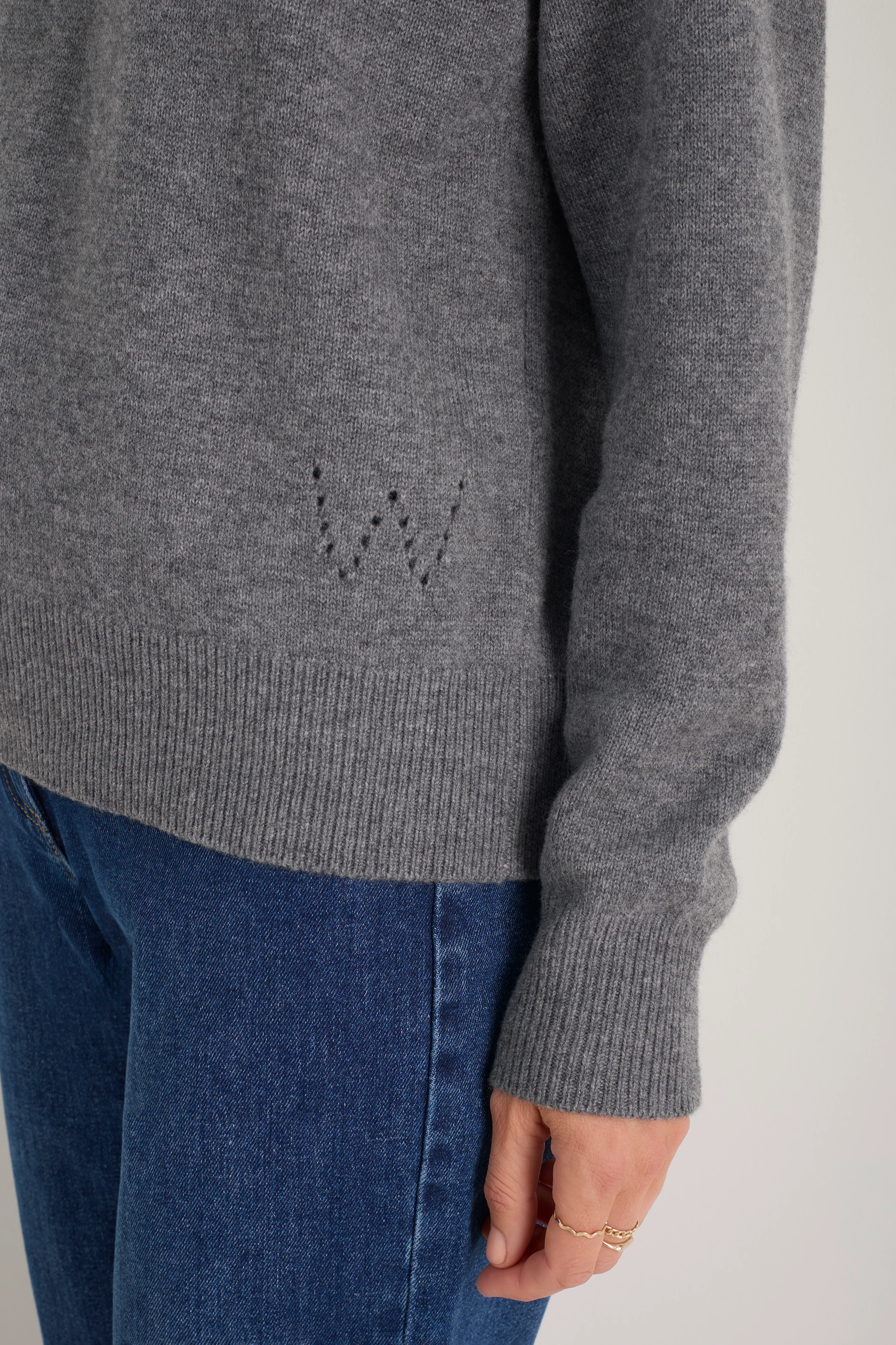 Theo Jumper - Charcoal Grey - Image 2