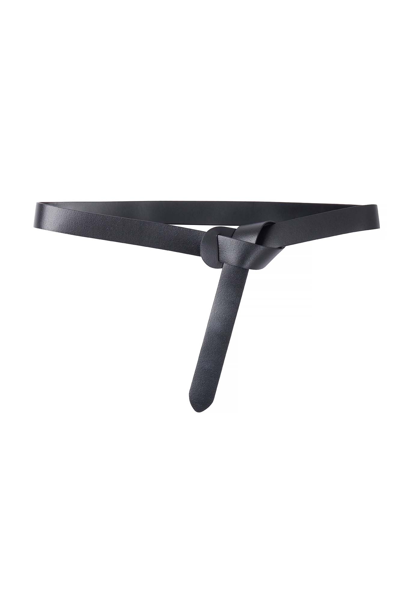 Wrap Leather Belt - Black - Image 6